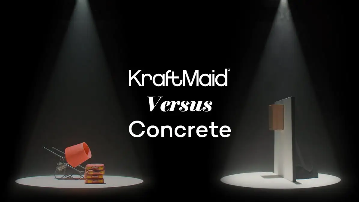 KraftMaid Versus Concrete